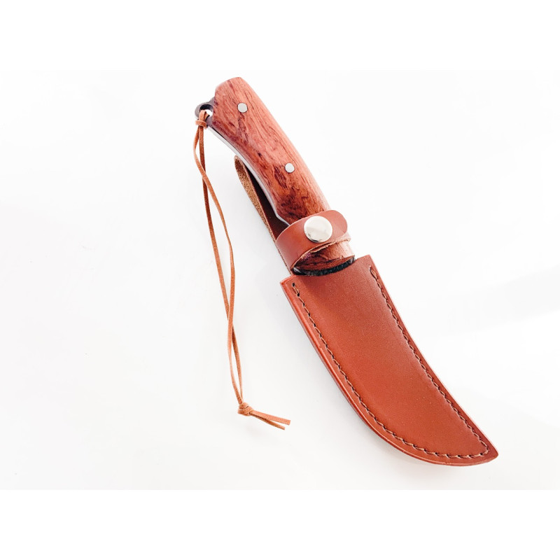 Ръчно кован ловен нож с извито острие подходящ за дране фултанг