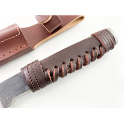 Ловен нож ръчно кован от цяло парче стомана фултанг много здрав