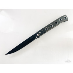 Голям автоматичен сгъваем нож с калъф за колана