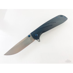 Сгъваем автоматичен нож D2 стомана и дръжка G10 син клипс за колана