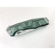 Сгъваем автоматичен джобен нож със зелена алуминиева дръжка