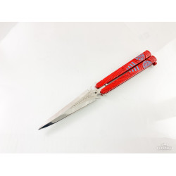 Тренировъчен нож пеперуда незаточен железния човек Iron man