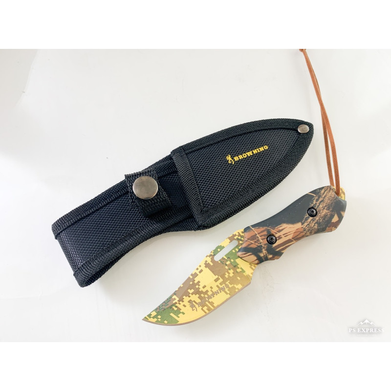 Малък ловен нож с маскровъчно покритие Military Browning