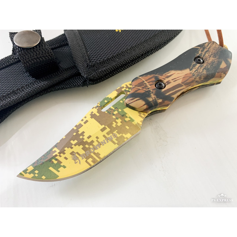 Малък ловен нож с маскровъчно покритие Military Browning