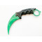 CS GO - karambit Green SKIN карамбит тренировъчен незаточен