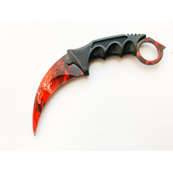 CS GO - остър червен дракон karambit карамбит тактичеси нож