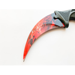 CS GO - остър червен дракон karambit карамбит тактичеси нож