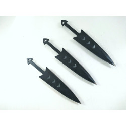 Ножове ками за хвърляне комплект 3 броя дизайн рибена кост