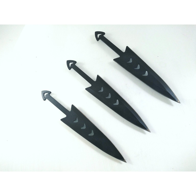 Ножове ками за хвърляне комплект 3 броя дизайн рибена кост