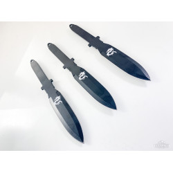 Ками ножове пластини кунай за хвърляне,мятане с гравиран дракон