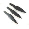  Ками ножове пластини кунай за хвърляне,мятане с черно тефлоново покритие и калъф