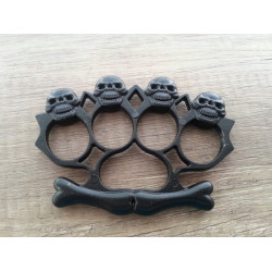 Метален бокс за самозащита с черепи оксидиран Метален бокс за самозащита с черепи оксидиран