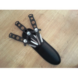 Ками / ножове за хвърляне много добре балансирани с черно безпрахово покритие