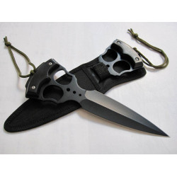 Черна тежка масивна кама тип бокс за самозащита