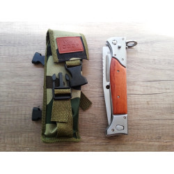 Военен тактически масивен голям сгъваем нож - AK-47