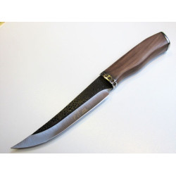 Красив добре балансиран ловен нож с фиксирано релефно острие