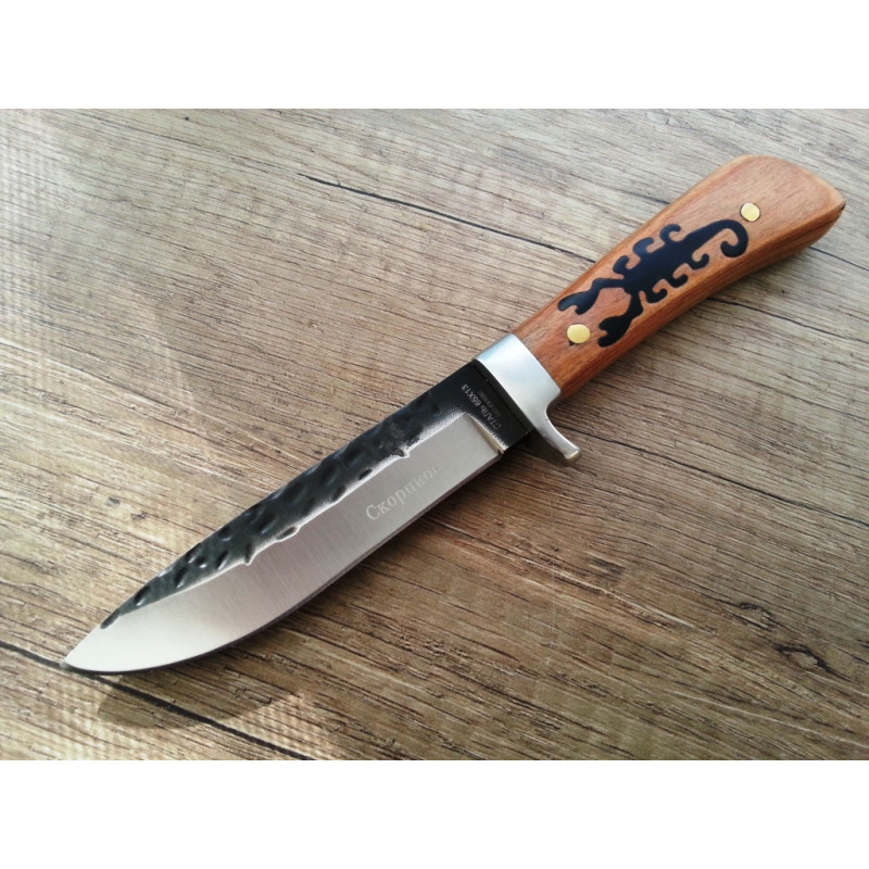 Комплект руски ножове за лов,клане и дране- Скорпион стал 65x13