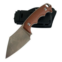 Ловен нож  острие шведска неръждаема стомана 14C28N - Brown Knives