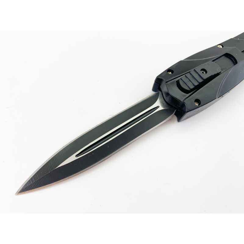 Автоматичен сгъваем нож OTF с черна полимерна дръжка