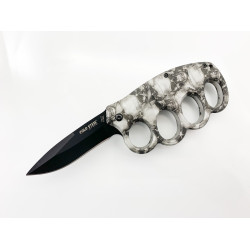 Нож бокс полуавтоматичен с черепи COLD STEEL N 219