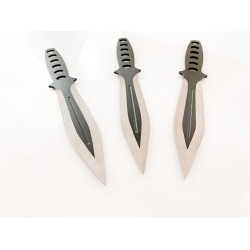 Ножове за хвърляне с калъф за поставяне на колан - комплект 3 броя