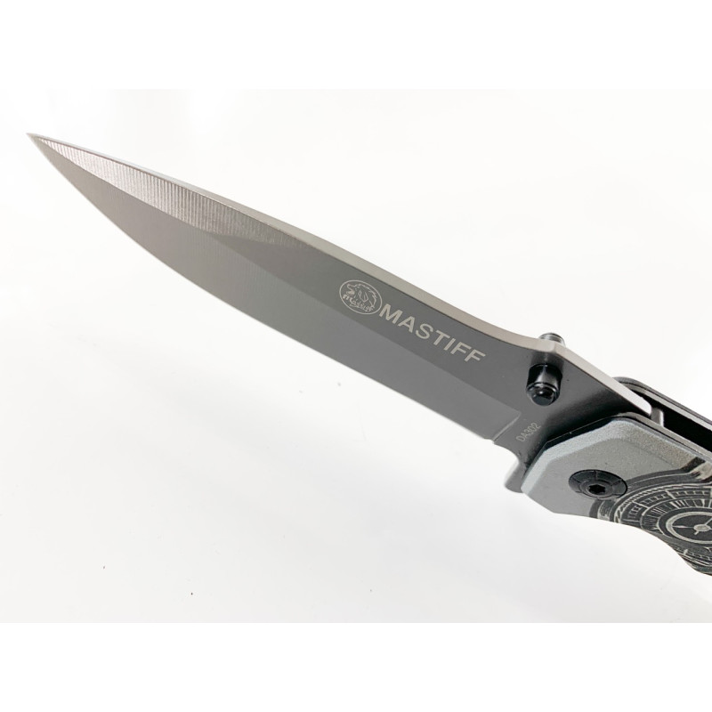 Mastiff DA302 - Сгъваем автоматичен нож с иноксово покритие на острието
