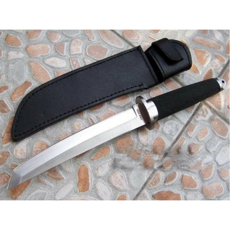 Къс меч с танто острие и кожен клъф- Magnum Tanto II in San Mai