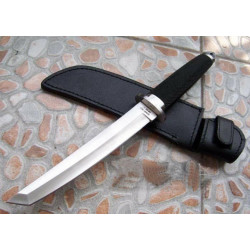 Къс меч с танто острие и кожен клъф- Magnum Tanto II in San Mai