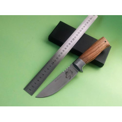 Руски ловен нож с гравиран Вълк на острието-стал 65х13 Руски ловен нож с гравиран Вълк на острието-стал 65х13