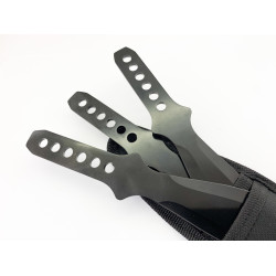 Комплект тежки черни ками/пластини/кунай/ ножове за хвърляне/мятане