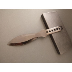 Масивна тежка черна кама/пластина/кунай/ нож за хвърляне/мятане