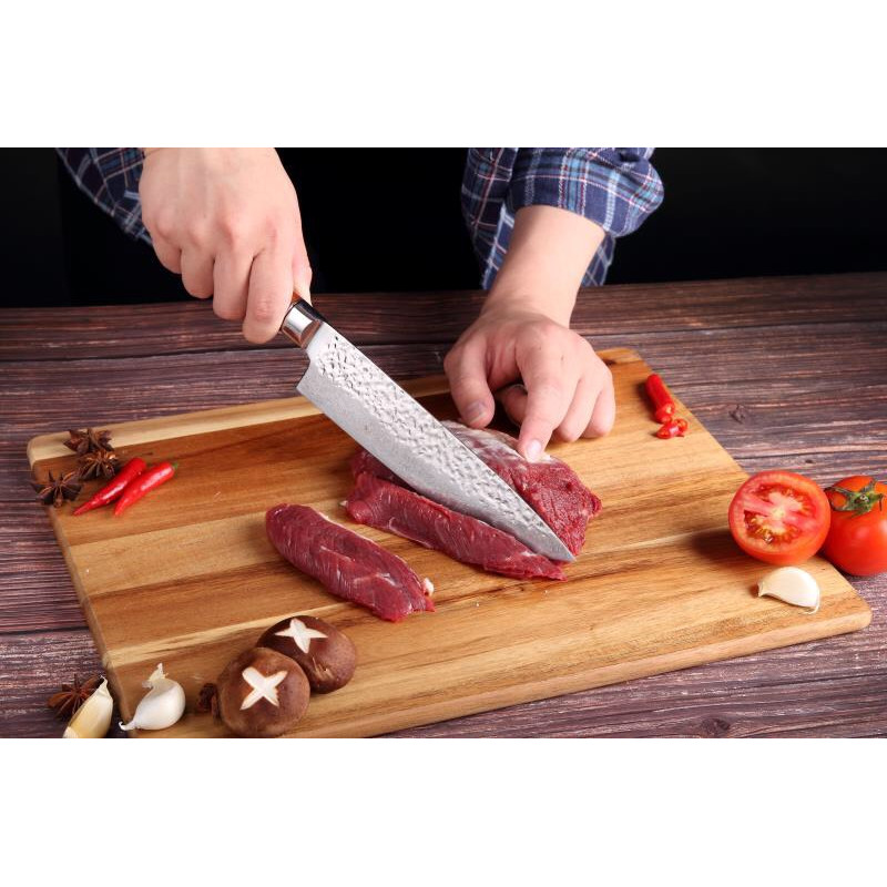 Професионален кухненски нож - Дамаска стомана-Chef Knife за месо Професионален кухненски нож - Дамаска стомана-Chef Knife за месо