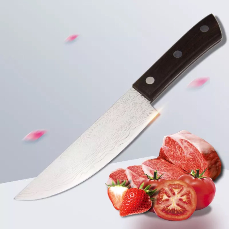 Професионален кухненски нож -универсален-Chef Knife-За Майстора-с незалепващо покритие-dm-о4