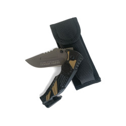 Съгваем джобен нож с резез за въжета и шип за чупене на стъкло,rk 19761 titanium coated