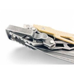 Сгъваем джобен нож цвят сахара с калъф и клипс за носене на колана jl 16010c Сгъваем джобен нож цвят сахара с калъф и клипс за носене на колана jl 16010c