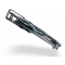 Сгъваем джобен нож черен цвят с калъф и клипс за носене на колана jl 16010c