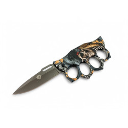 Нож / бокс сгъваем полуавтоматичен два модела с череп