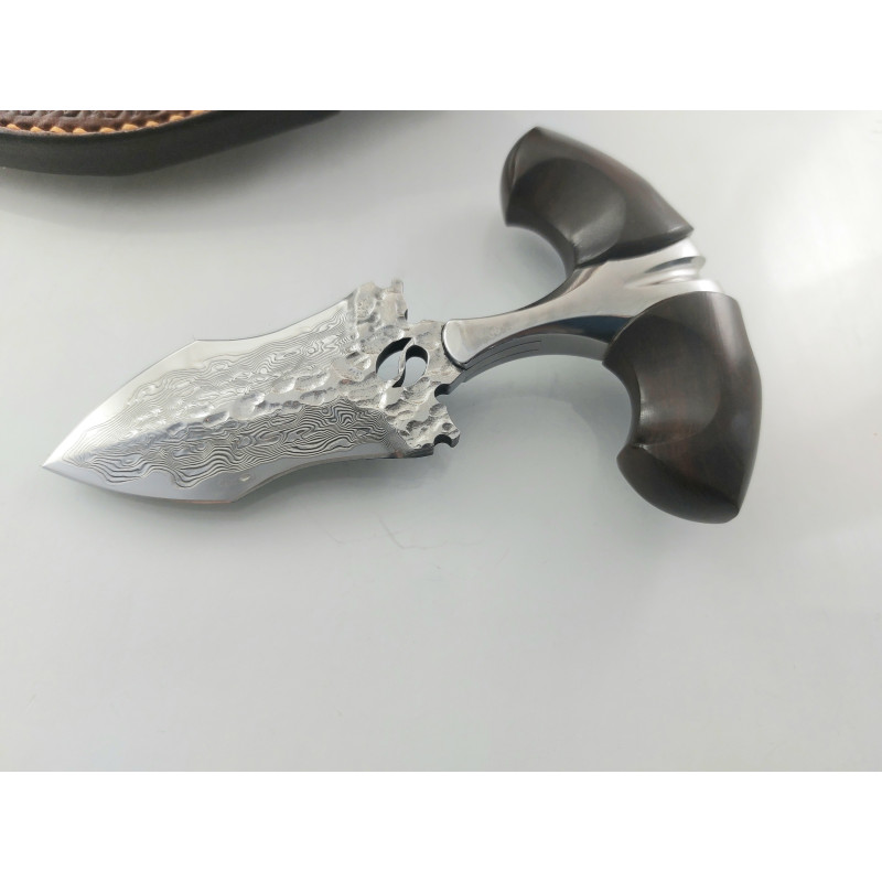 Нож кама ръчно направена от дамаска японска стомана за американския пазар урбан найв