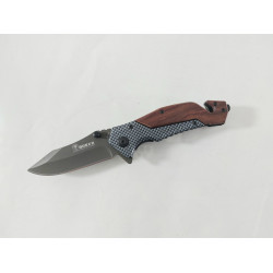 Сгъваем автоматичен масивен джобен нож с карбонов принт на дръжката - Boker B138