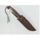 Ловен тактически нож ръчно направен от дамаска японска стомана махагонова дръжка