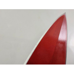 Двуостра кама шурикен кунай за хвърляне червеносин цвят с отвор за пръста model Breaker