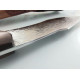 Руски ловен нож от дамаска стомана фултанг с кожена кания