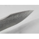 Сгъваем автоматичен джобен нож от японска дамаска стомана с кожен калъф за носене на колан