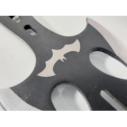 Ножове кунай ками за хвърляне дизайн на прилеп - комплект 3 броя