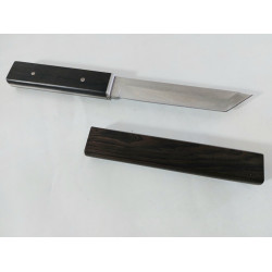 Ръчно направен нож тип меч Tanto с D2 стомана фултанг