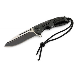 Сгъваем полуавтоматичен джобен нож с оксидирано частично острие - X-treme pocket knife