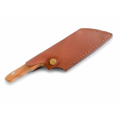 Тактически нож мултифункционален ловен сатър кован фултанг с дървена дръжка