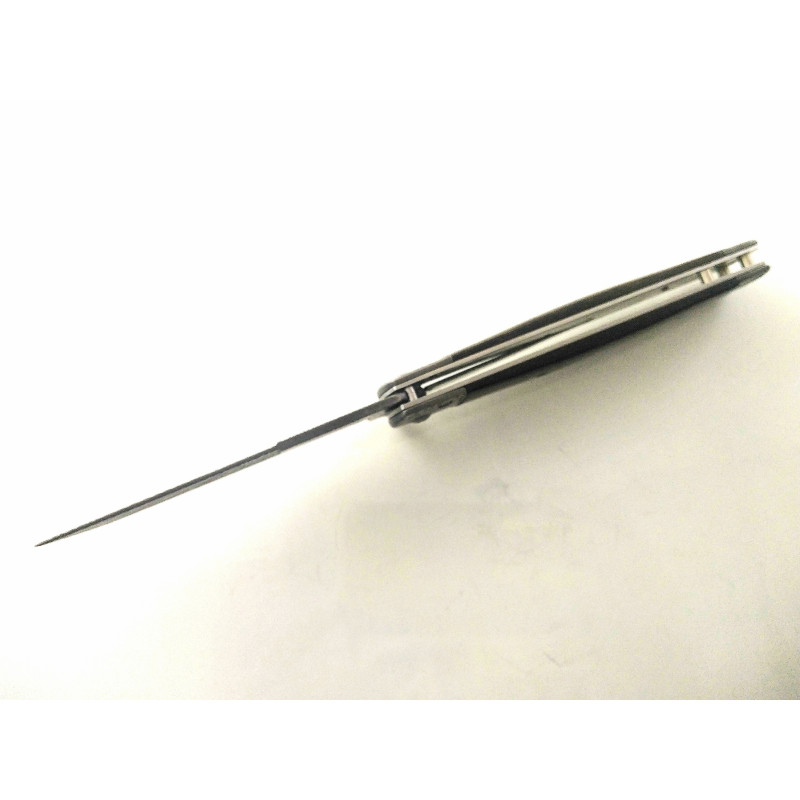 Сгъваем автоматичен джобен нож танто острие шарка имитация на дамаска стомана Vipever