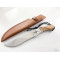 Руски ловен нож Орел с кожена кания остър като бръснач подходящ за лов