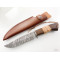 Руски ловен нож кожена кания остър като бръснач подходящ за лов стомана стал 65х13 - Охотник